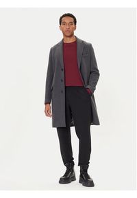 United Colors of Benetton - United Colors Of Benetton Płaszcz wełniany 2X59UN05M Szary Regular Fit. Kolor: szary. Materiał: syntetyk #5