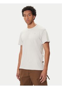 G-Star RAW - G-Star Raw T-Shirt Nifous D24449-D976 Écru Regular Fit. Materiał: bawełna