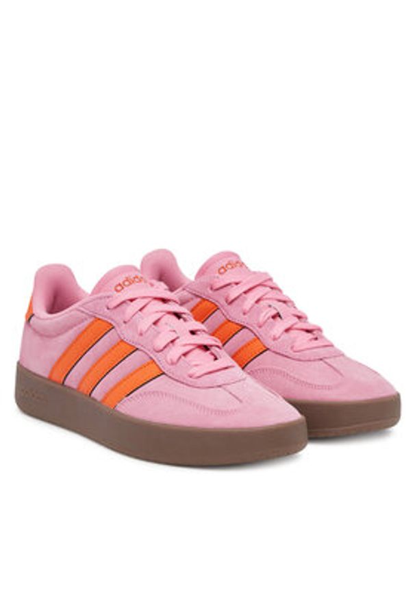 Adidas - adidas Sneakersy Barreda Shoes JR1200 Różowy. Kolor: różowy. Materiał: skóra, zamsz