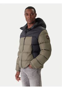 Napapijri Kurtka zimowa A-Molveno NP0A88V2 Zielony Regular Fit. Kolor: zielony. Materiał: syntetyk. Sezon: zima #1