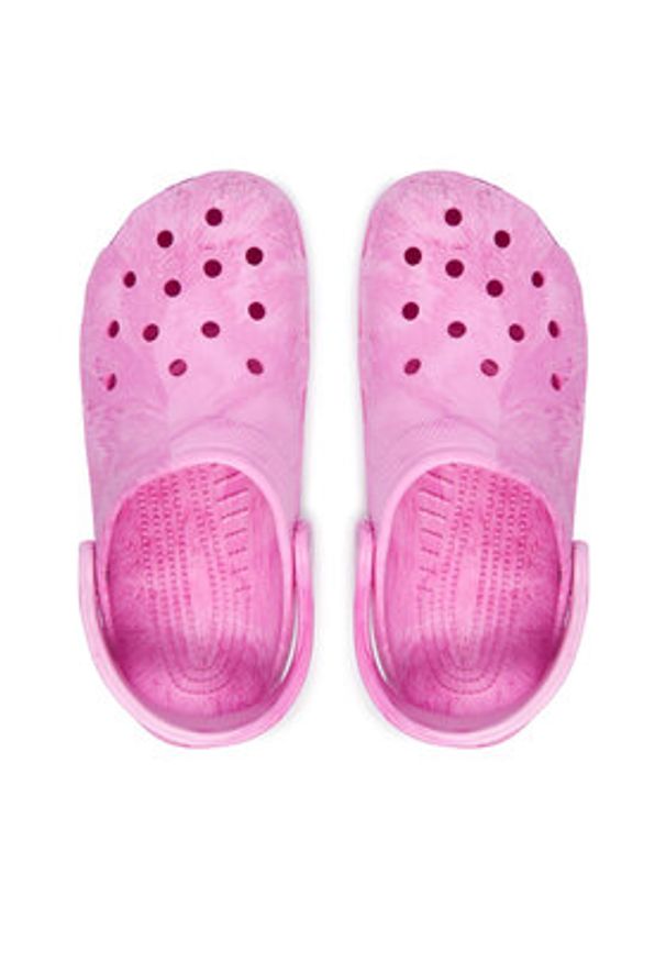 Crocs Klapki Classic Watercolor Marbled Clog 211583 Różowy. Kolor: różowy