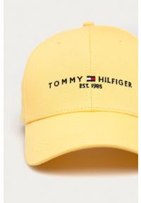 TOMMY HILFIGER - Tommy Hilfiger - Czapka. Kolor: żółty #4