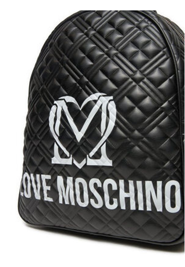 Love Moschino - LOVE MOSCHINO Plecak JC4377PP0LKR100A Czarny. Kolor: czarny. Materiał: skóra