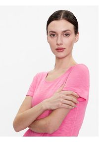 Sisley T-Shirt 3TNHL11A2 Różowy Regular Fit. Kolor: różowy. Materiał: bawełna #4