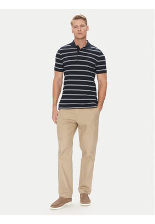 Pierre Cardin Polo C5 21364.2111 Granatowy Regular Fit. Typ kołnierza: polo. Kolor: niebieski. Materiał: bawełna