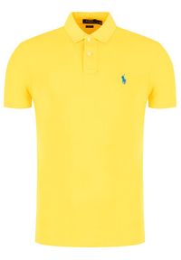 Polo Ralph Lauren Polo Core Replen 710795080 Żółty Slim Fit. Typ kołnierza: polo. Kolor: żółty. Materiał: bawełna #4