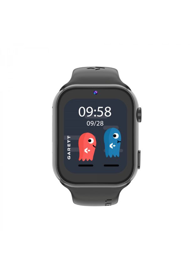 GARETT - Garett Kids Twin 2 4G czarny. Rodzaj zegarka: smartwatch. Kolor: czarny