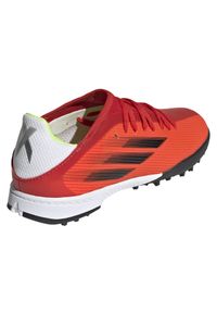 Adidas - Buty piłkarskie dla dzieci adidas X Speedflow.3 TF JR FY3321. Zapięcie: sznurówki. Materiał: materiał. Szerokość cholewki: normalna. Sport: piłka nożna
