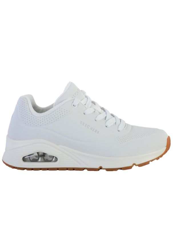 skechers - Buty do chodzenia damskie Skechers Unostand ON Air. Zapięcie: sznurówki. Kolor: biały. Materiał: syntetyk, tkanina, materiał. Szerokość cholewki: normalna. Model: Skechers Sport. Sport: turystyka piesza