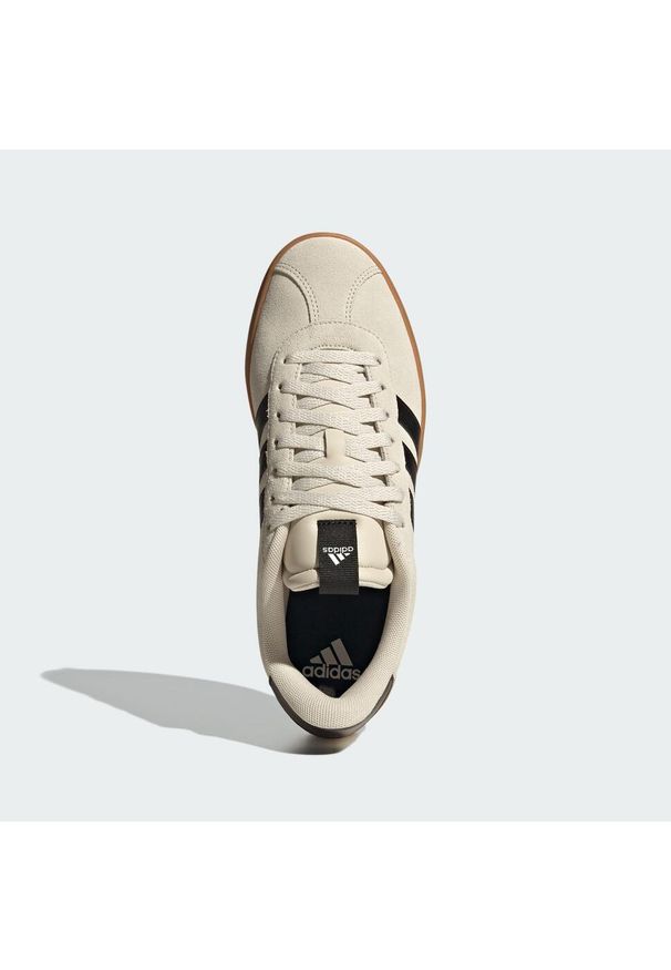 Adidas - Buty VL Court 3.0. Kolor: żółty, wielokolorowy, czarny, szary. Materiał: skóra