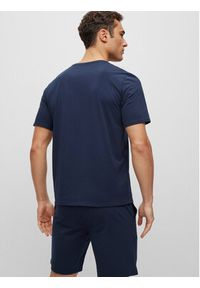 BOSS - Boss T-Shirt 50472750 Granatowy Regular Fit. Kolor: niebieski. Materiał: bawełna #4