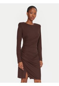 Gaudi Sukienka koktajlowa 521FD14009 Brązowy Slim Fit. Kolor: brązowy. Materiał: syntetyk. Styl: wizytowy