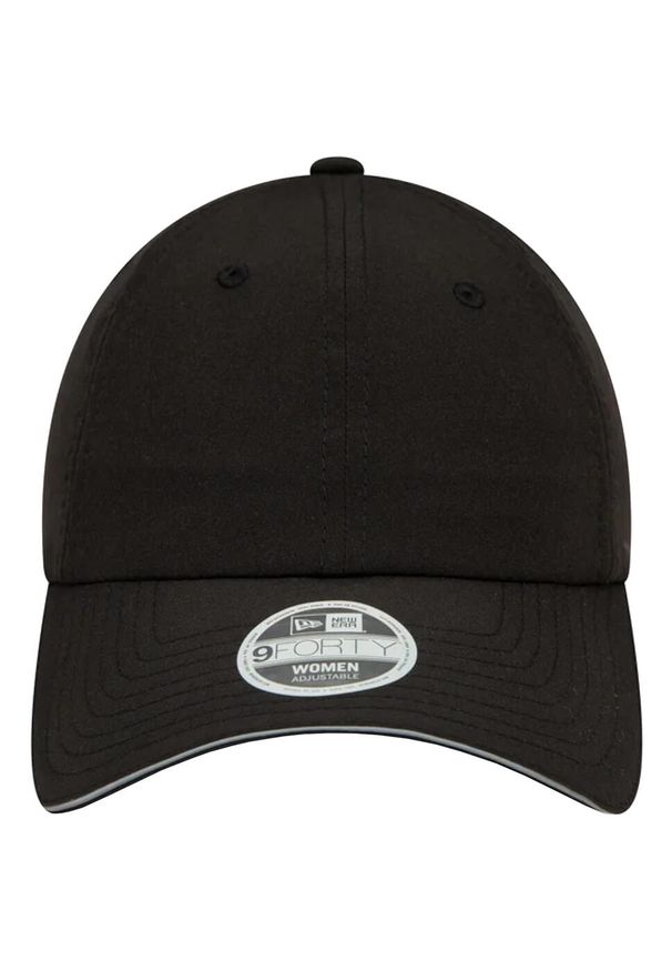 Czapka z daszkiem damska New Era 9FORTY Ponytail Open Back Cap. Kolor: czarny. Materiał: poliester