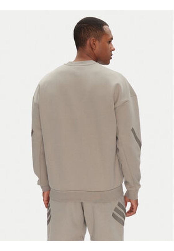 Adidas - adidas Bluza Z.N.E. JP0383 Beżowy Loose Fit. Kolor: beżowy. Materiał: bawełna, syntetyk