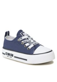 BIG STAR SHOES - Trampki Big Star Shoes KK374070 Navy. Kolor: niebieski. Materiał: materiał