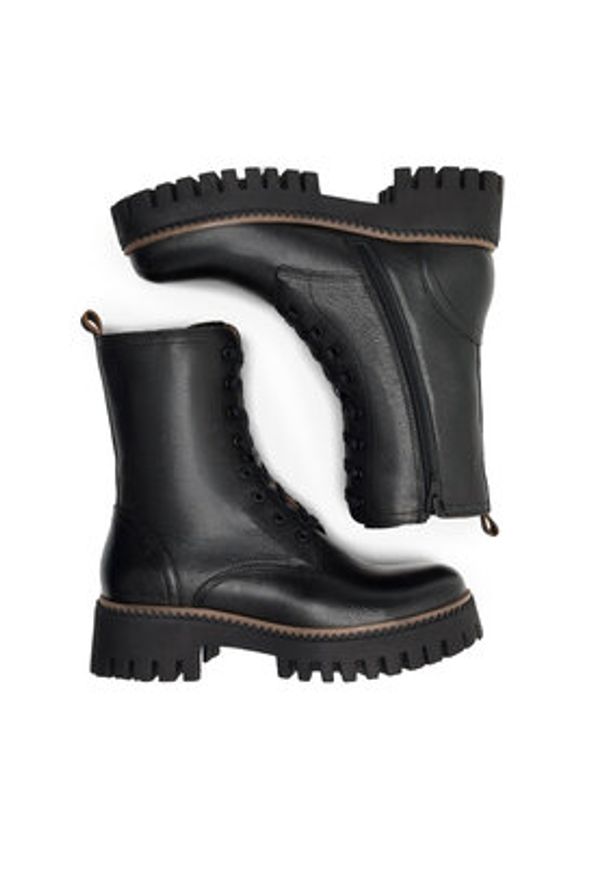 Lasocki Trzewiki ZUMBA WI23-ZUMBA-06 Czarny. Kolor: czarny. Materiał: skóra