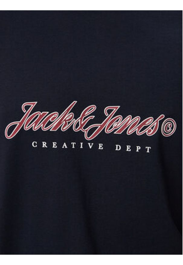 Jack & Jones T-Shirt Montauk Type 12290887 Niebieski Regular Fit. Kolor: niebieski. Materiał: bawełna