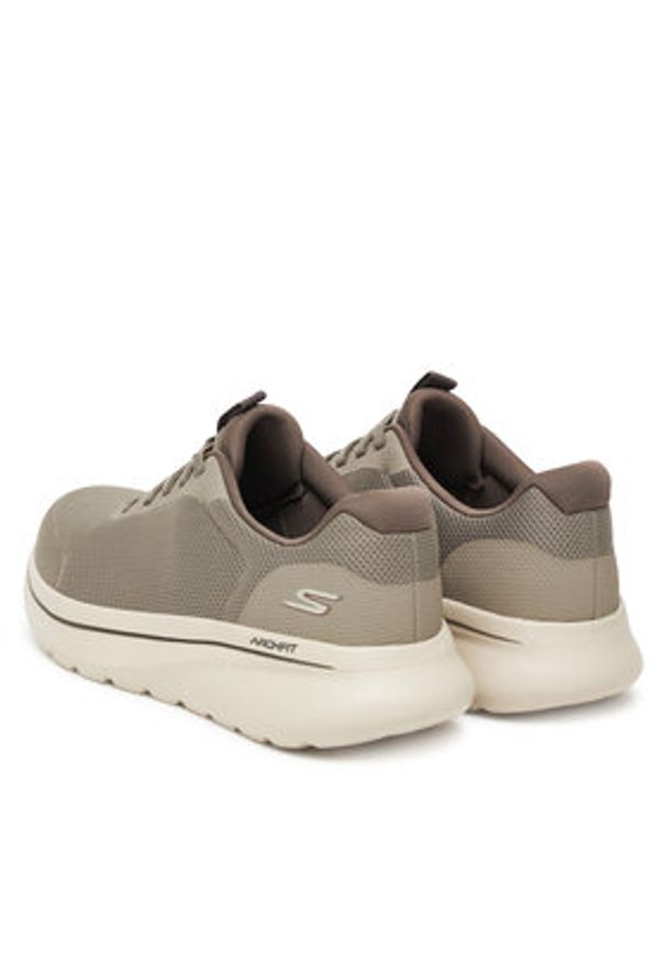 skechers - Skechers Sneakersy Go Walk Arch Fit N-Joy 217078 TPE Szary. Kolor: szary. Materiał: materiał