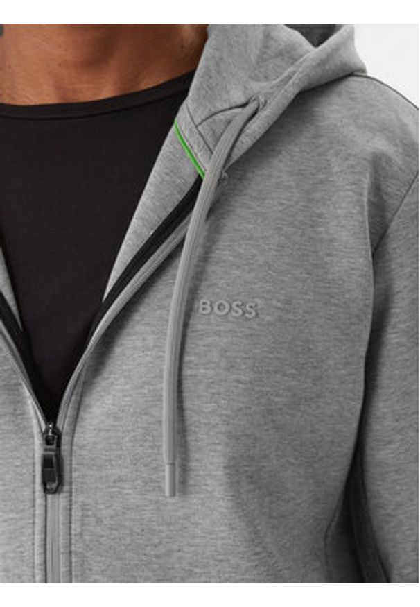 BOSS Bluza Saggy 50555495 Szary Regular Fit. Kolor: szary. Materiał: bawełna