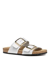 Geox Klapki D Brionia R D45Y3B 00085 C1000 Biały. Kolor: biały. Materiał: skóra #2