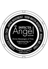 Zegarek Invicta Zegarek Damski Invicta Angel Lady 17484 Quartz Silver Dial Silicone White #1