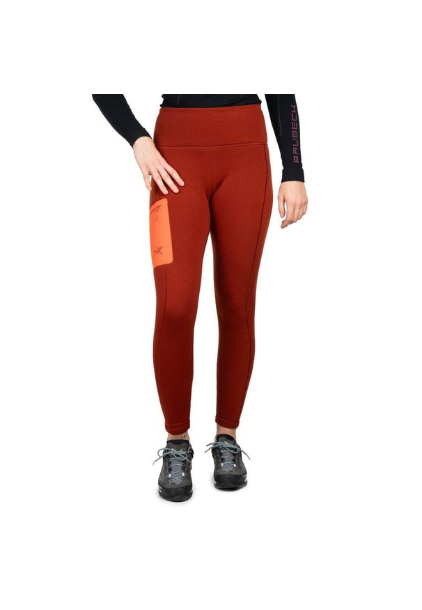 Leginsy trekkingowe damskie Arc'teryx Kyanite Bottom. Kolor: brązowy