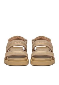 Guess Jeans Sandały EO-GJ2122 Beżowy ciemny. Kolor: beżowy. Materiał: materiał #6