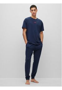 Hugo T-Shirt Linked 50493057 Granatowy Relaxed Fit. Kolor: niebieski. Materiał: bawełna #3