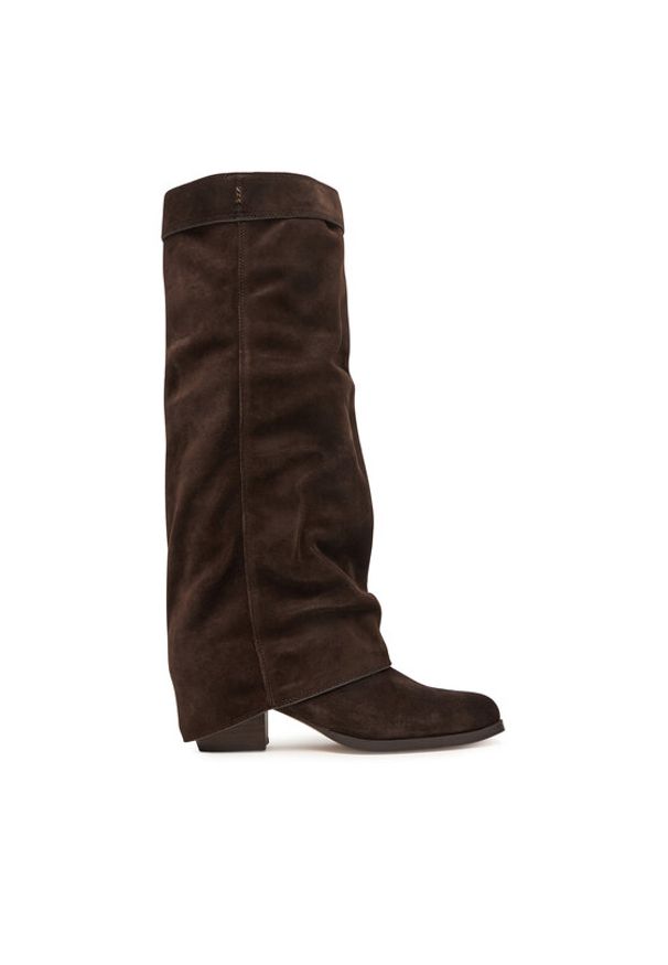 Nokwol Kozaki Weather Brązowy. Kolor: brązowy. Materiał: skóra