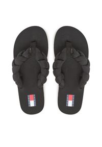 Tommy Jeans Japonki Braided Thong Beach Sandal EN0EN02877 Czarny. Kolor: czarny. Materiał: materiał #1