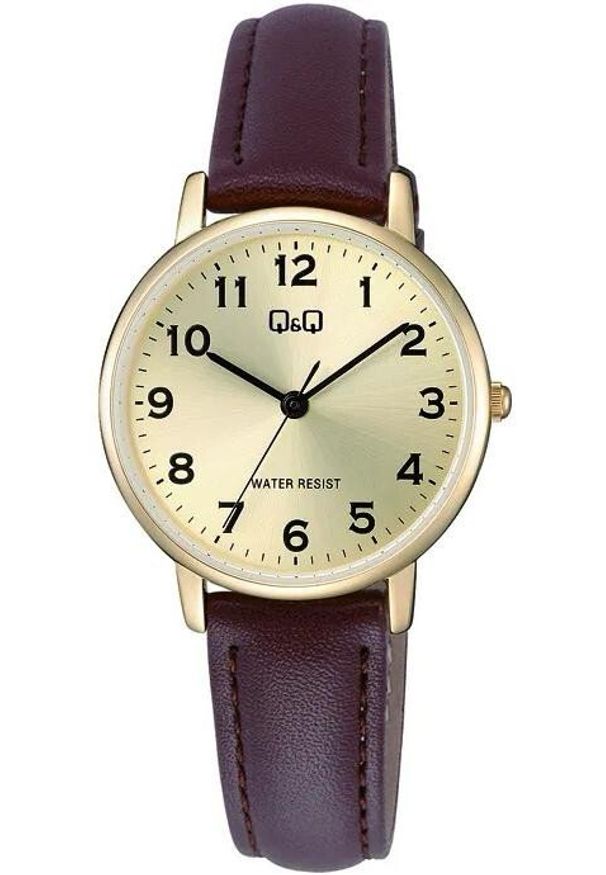 Zegarek damski QQ C65A-001P brązowy. Kolor: brązowy