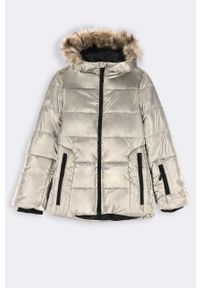 Lemon Explore kurtka narciarska dziecięca kolor biały. Typ kołnierza: kaptur. Kolor: biały. Materiał: futro. Sport: narciarstwo #4