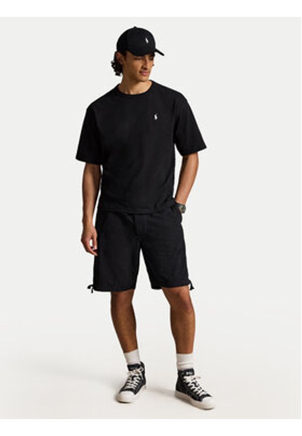Polo Ralph Lauren T-Shirt 710A12979008 Czarny Regular Fit. Typ kołnierza: polo. Kolor: czarny. Materiał: bawełna