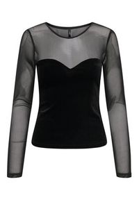only - ONLY Bluzka Smooth 15360668 Czarny Slim Fit. Kolor: czarny. Materiał: syntetyk #4