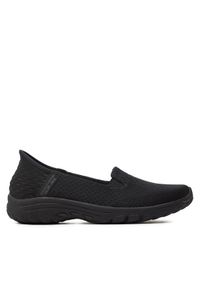 skechers - Skechers Półbuty 158698/BBK Czarny. Kolor: czarny. Materiał: materiał