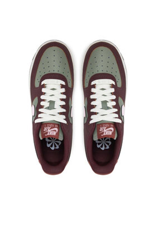 Nike Sneakersy Air Force 1 '07 Next Nature Wmns HQ4047 Bordowy. Kolor: czerwony. Materiał: skóra. Model: Nike Air Force