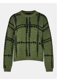 Sisley Sweter 1026L103P Zielony Boxy Fit. Kolor: zielony. Materiał: syntetyk #7