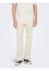 Only & Sons Jeansy 22025917 Biały Loose Fit. Kolor: biały