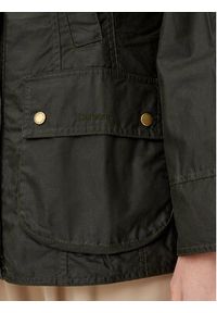 Barbour Kurtka przejściowa Beadnell Wax LWX0827OL51 Zielony Regular Fit. Kolor: zielony. Materiał: bawełna #4