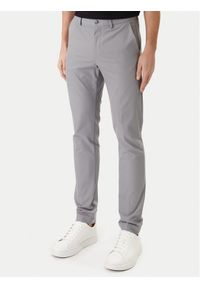 BOSS Chinosy P-Kaiton1 50543945 Srebrny Slim Fit. Kolor: srebrny. Materiał: bawełna #1