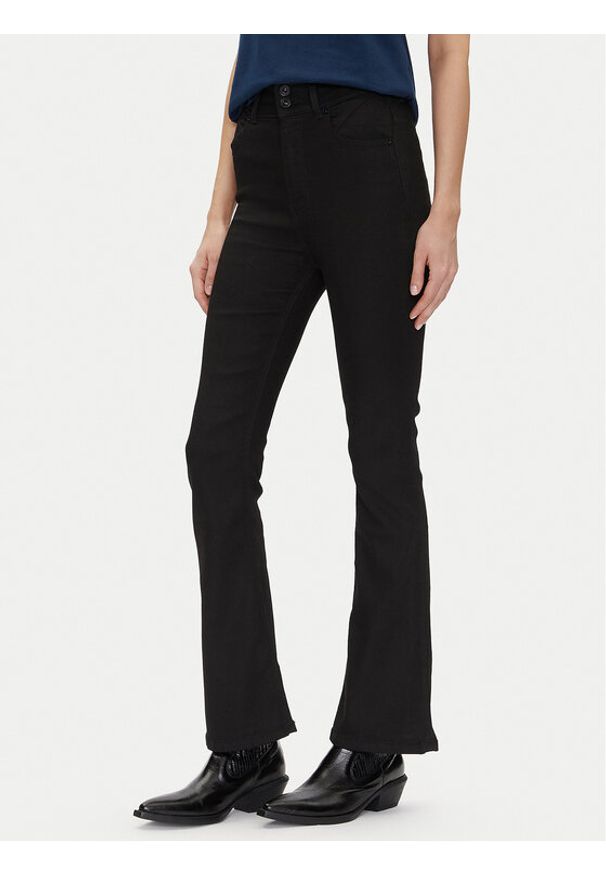 Pepe Jeans Jeansy PL204905 Czarny Flare Fit. Kolor: czarny