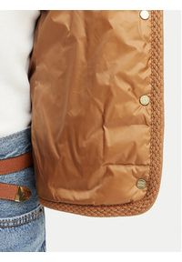 TOMMY HILFIGER - Tommy Hilfiger Kurtka przejściowa WW0WW49660 Brązowy jasny Slim Fit. Kolor: brązowy. Materiał: syntetyk #2