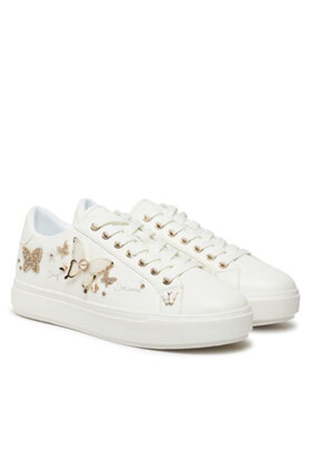 Aldo Sneakersy Pearlwing 13812499 Biały. Kolor: biały. Materiał: skóra