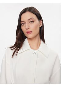 Max Mara Leisure Płaszcz przejściowy Rauche 2416911037 Écru Regular Fit. Materiał: syntetyk