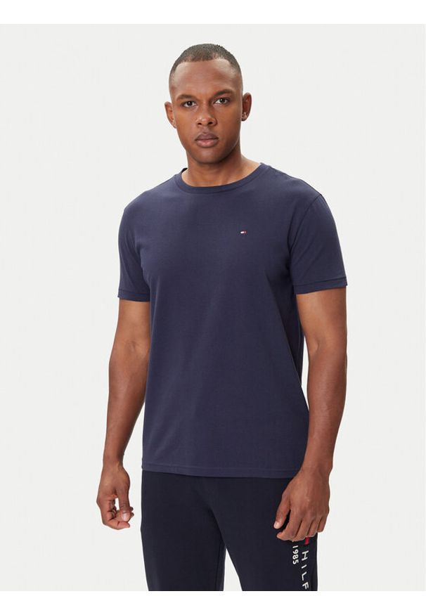 TOMMY HILFIGER - Tommy Hilfiger T-Shirt 2S87904671 Granatowy Regular Fit. Kolor: niebieski. Materiał: bawełna