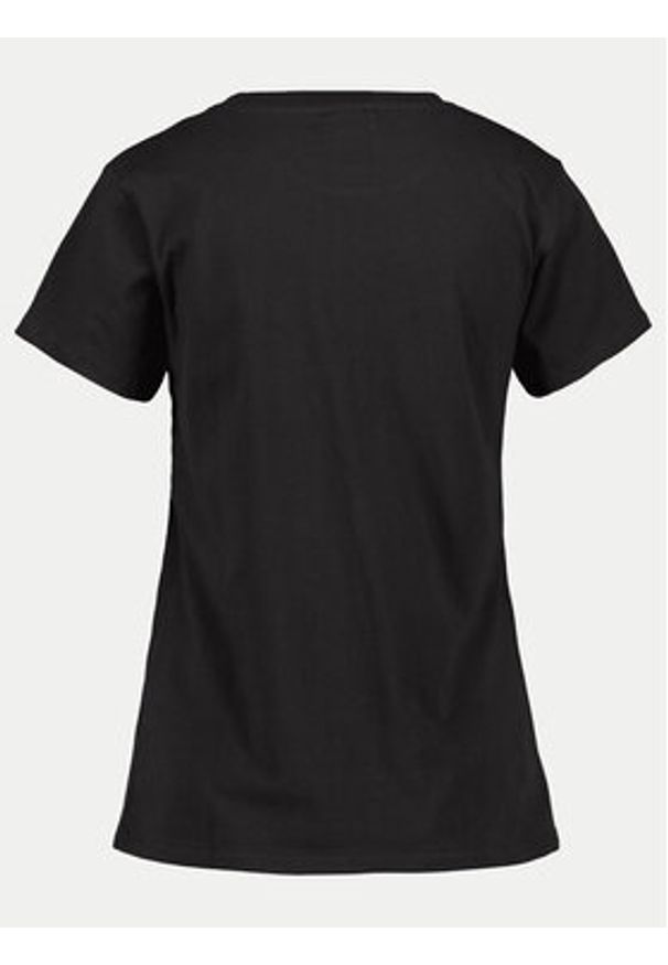Didriksons T-Shirt Ingarö 505542 Czarny Regular Fit. Kolor: czarny. Materiał: bawełna