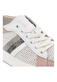 Różowe Sneakersy S.Barski Sportowe Obuwie Damskie. Okazja: na co dzień. Kolor: różowy. Materiał: materiał. Wzór: gładki #3