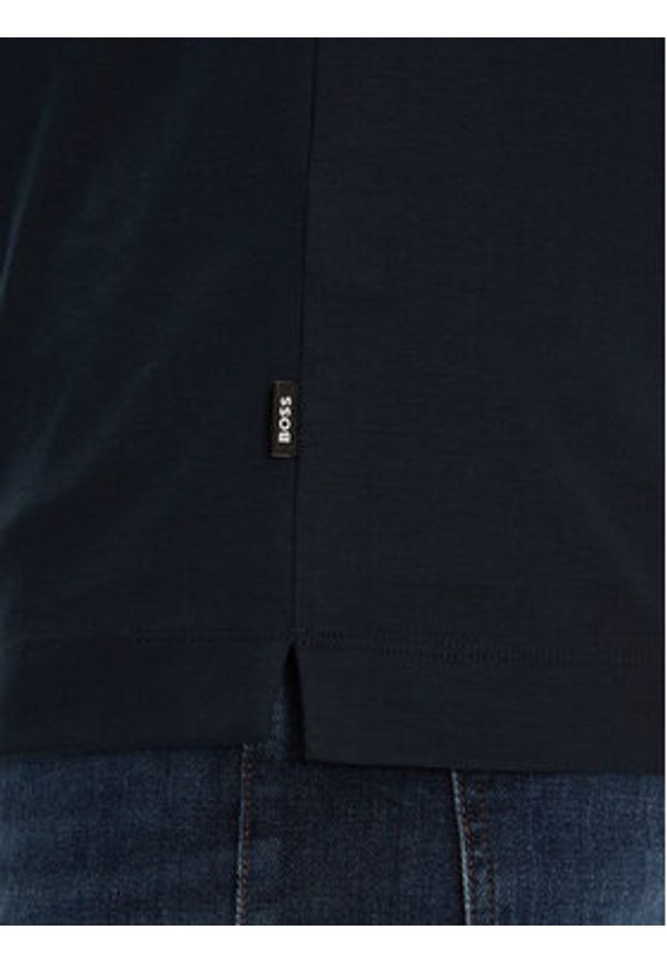 BOSS T-Shirt Thompson 50 50513674 Granatowy Regular Fit. Kolor: niebieski. Materiał: bawełna