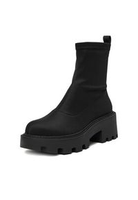 DeeZee Botki 67091-8 Czarny. Kolor: czarny. Materiał: materiał