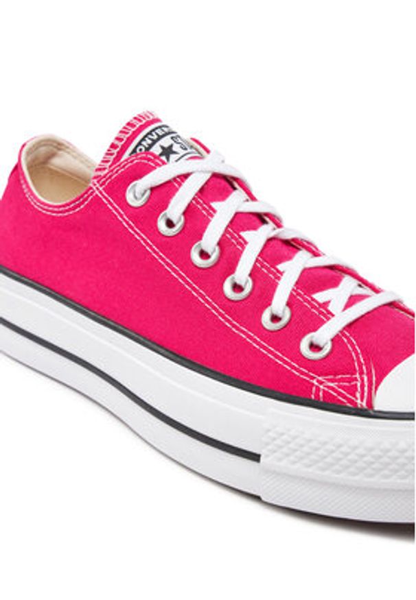 Converse Trampki Chuck Taylor All Star Lift Platform Ox A11539C Różowy. Kolor: różowy. Materiał: materiał. Obcas: na platformie